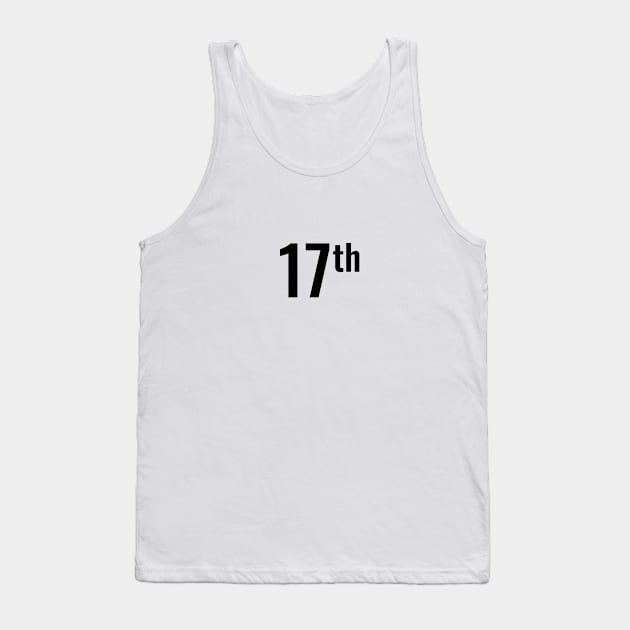 17th Tank Top by LAMUS